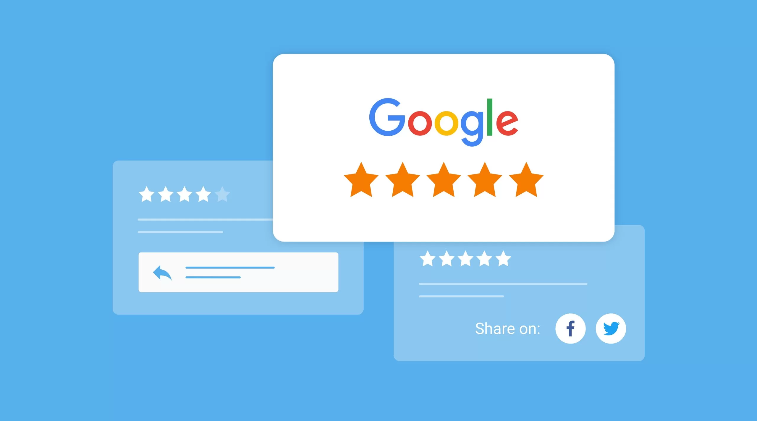 Banner graphic on taking charge of Google Reviews with online reputation management